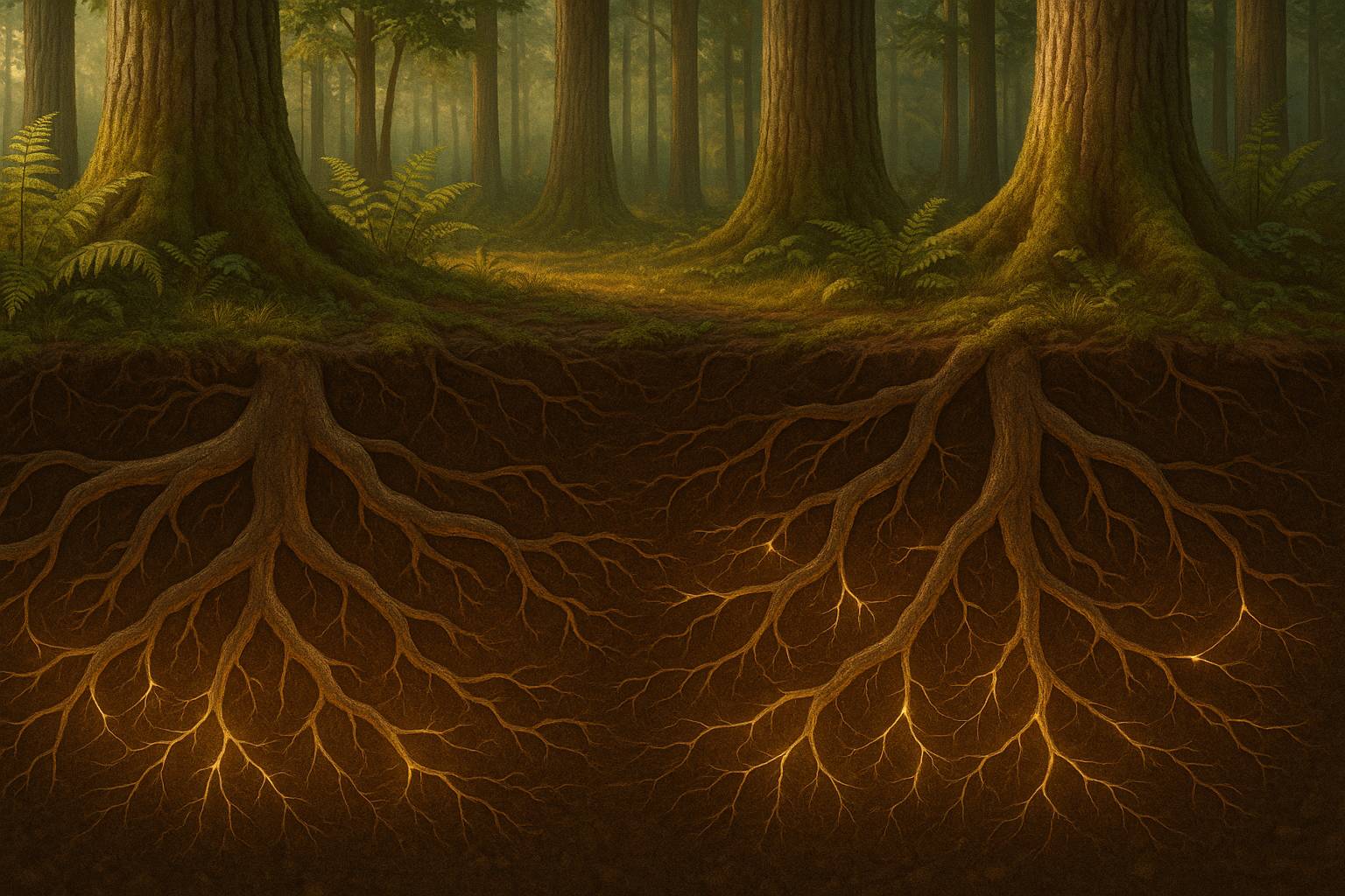 Los árboles que se comunican bajo tierra: el internet vegetal