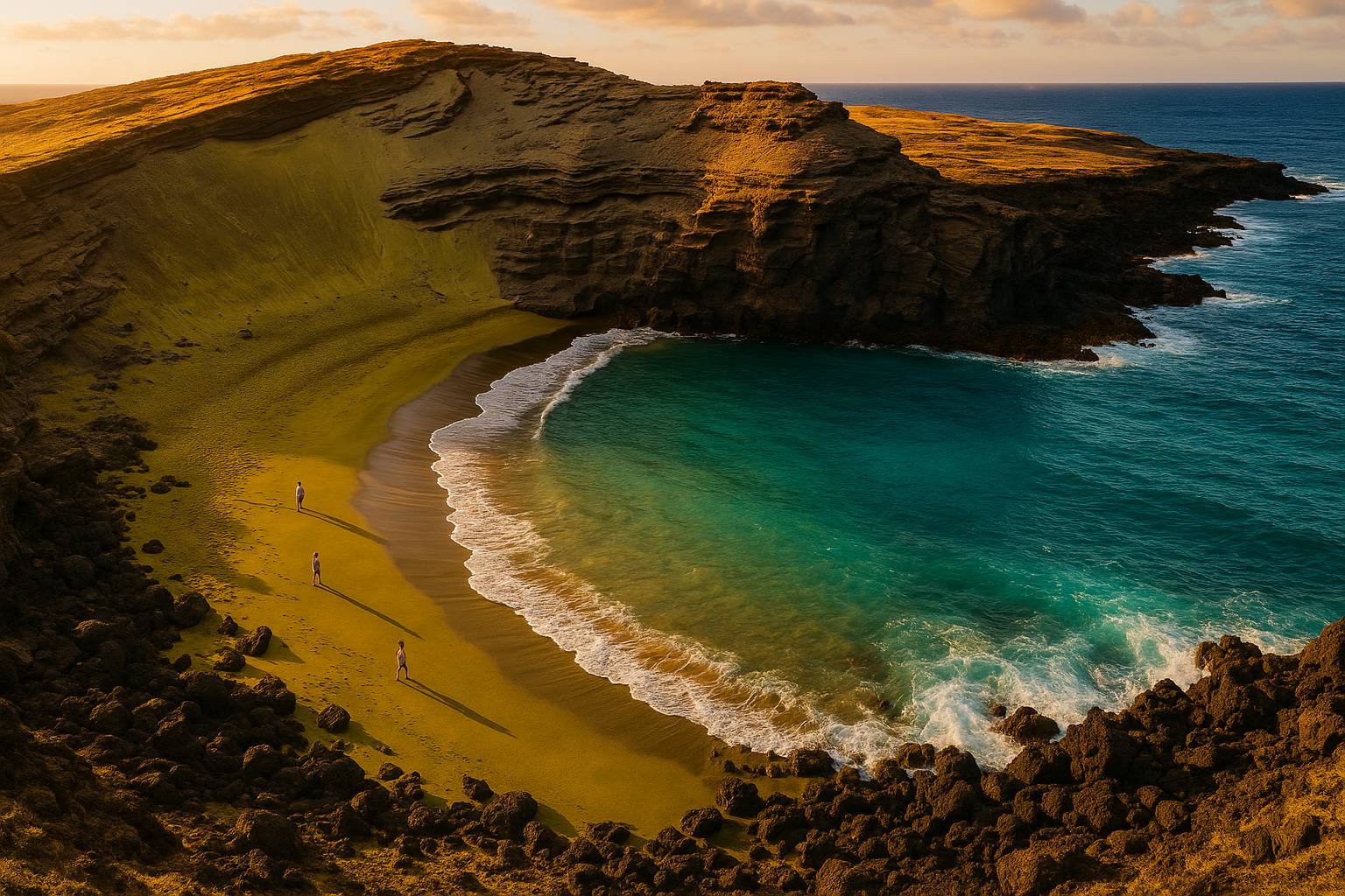 Playas con arenas de colores poco comunes: geología, ejemplos y consejos de visita