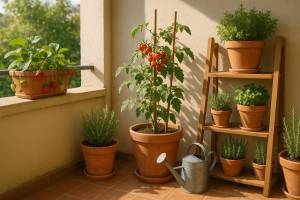 Cómo crear un mini huerto urbano en tu balcón